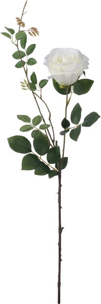 Ruusu tekokasvi, Korkeus 56 cm, Valkoinen
