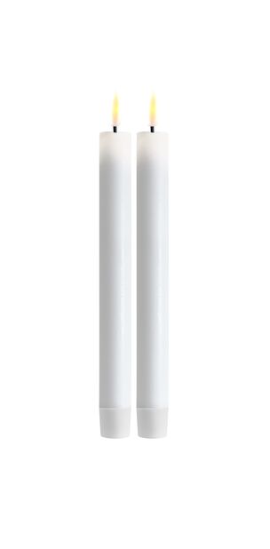 Kruunukynttilä LED, Korkeus 24 cm, Valkoinen